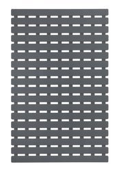 Covoras baie anti-alunecare, Wenko, 63x40cm, Plastic, Gri inchis