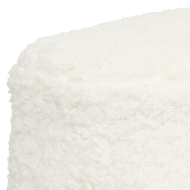 Taburet lateral Inuit Bouclé alb