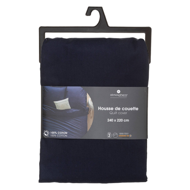 Husă pentru pilotă, 240 x 220 cm, bumbac, bleumarin