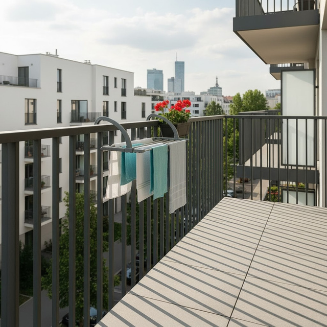 Uscător de rufe pentru calorifer sau balcon, 41–104 cm, HENG