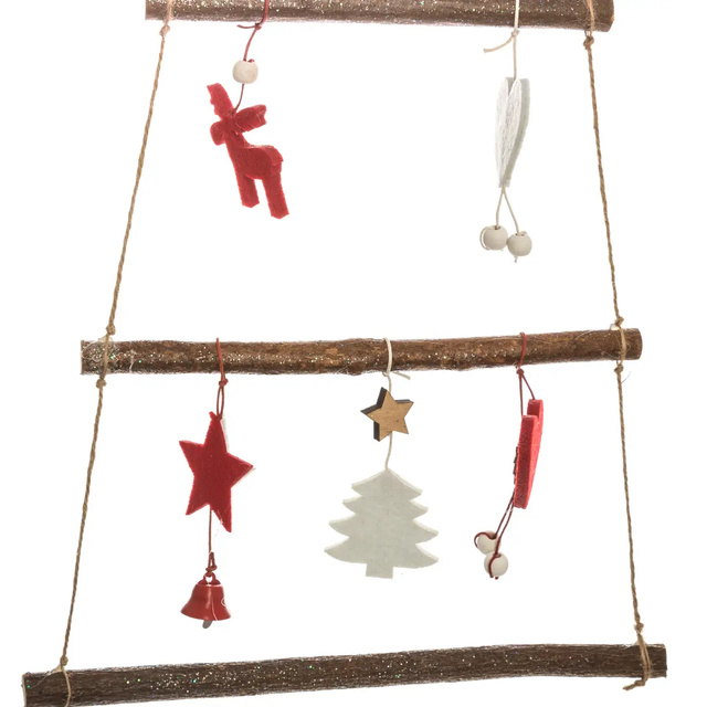 Brad de Crăciun pentru perete din ramuri, 83 cm