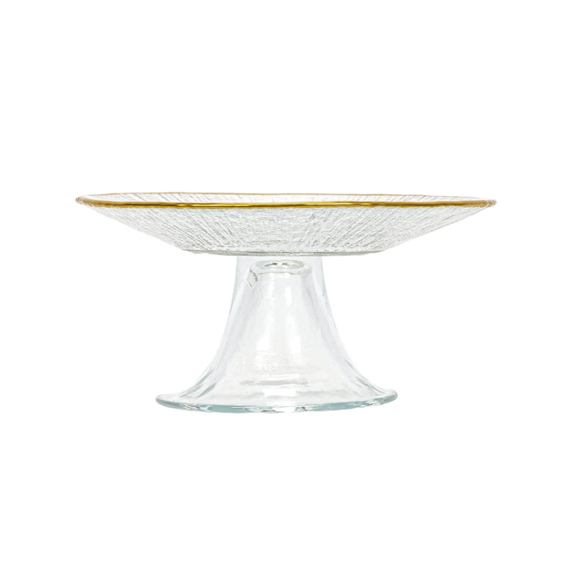 Tavă pentru tort cu margine aurie DATURA, 15 cm