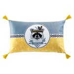 Fata de perna decorativa STAY WILD, cu franjuri, 30 x 50 cm