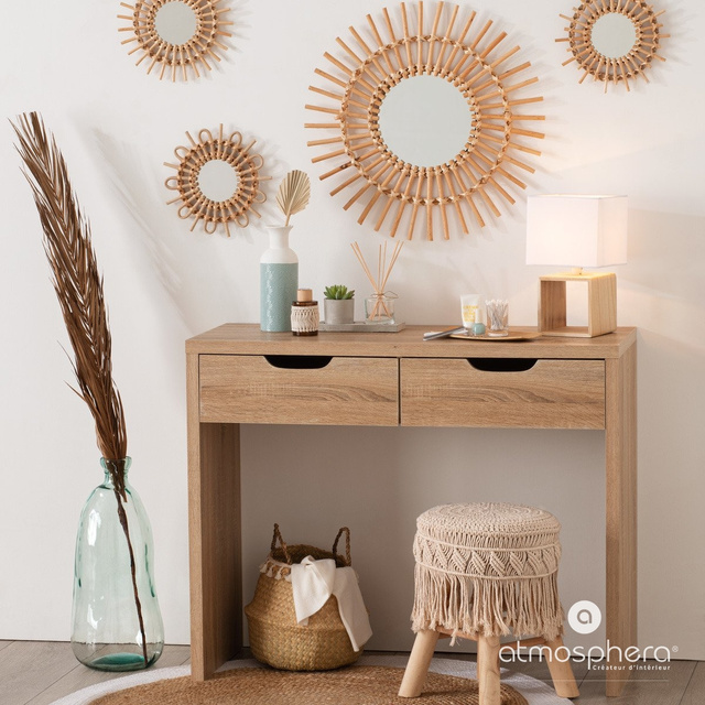 Lampa de masa cu abajur patrat, 32 cm