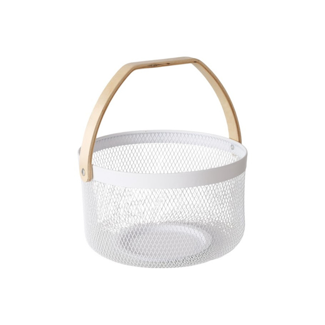 Coș decorativ metalic KOLEO, Ø 17 cm