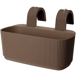 Ghiveci de flori, balcon, cu maner, 21 x 29 cm