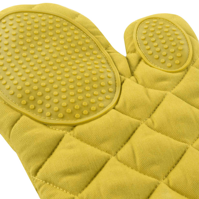 Manusa pentru cuptor din silicon, galben, 30 x 18 cm