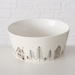 Bol cu motiv de iarnă cu brazi HOMEWOOD, Ø15 cm