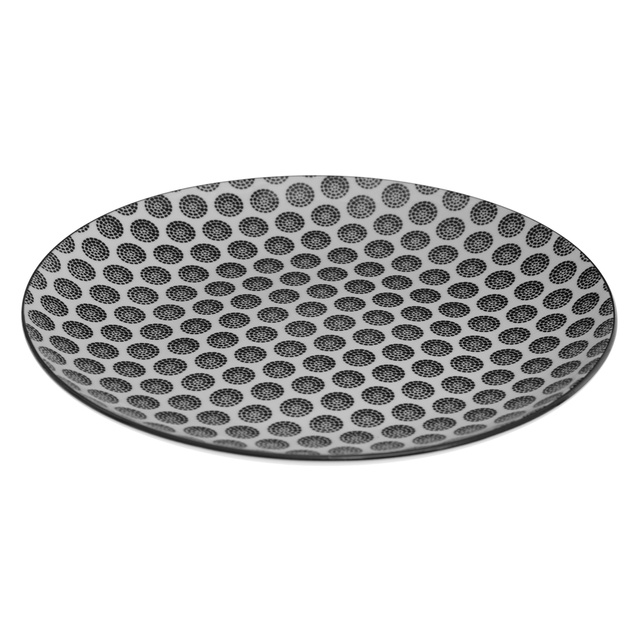 Serviciu de cină pentru 6 persoane BOHEMIA din porțelan, model cu buline