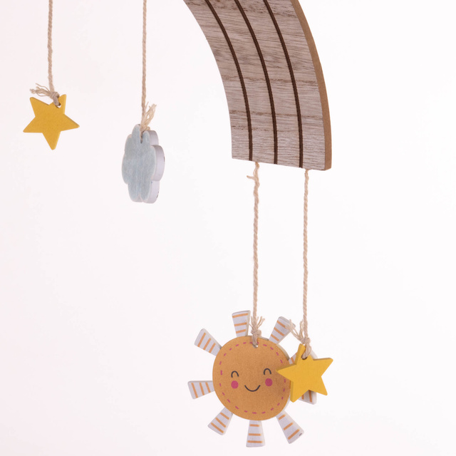 Curcubeu, decor deasupra pătuțului, 33 x 16,5 cm