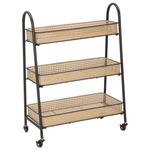 Cărucior de depozitare FUJI îngust, model de țesătură vieneză