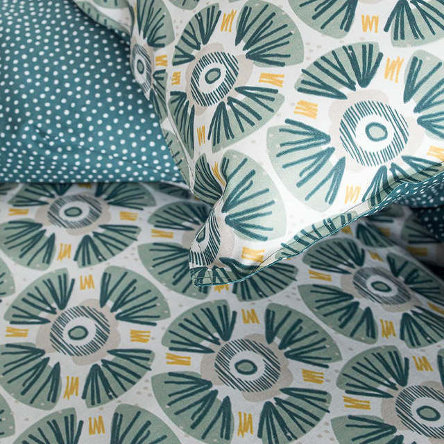 Lenjerie de pat boho, reversibila, 220 x 240 cm