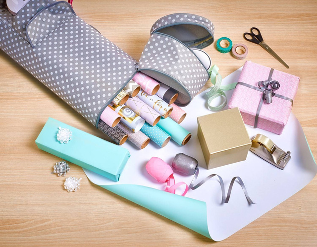 Organizator pentru hartii decorative ZELLER, Gri