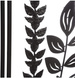 Decor de perete rama LEAVES, metal, 40 x 40 cm