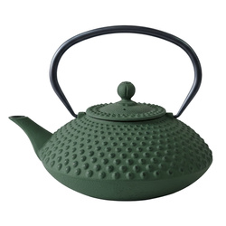 Ceainic din fontă cu infuzor MIKA, 1250 ml, verde închis