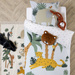 Covor pentru camera copiilor Jungle, harta, bumbac, 150 x 100 cm