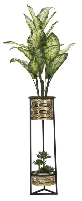 Suport pentru flori cu două etaje, Ø 23 x 80 cm