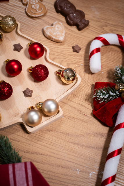 Decoratiune de Craciun Baston de bomboane, 50 cm