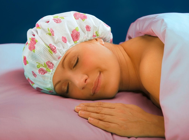 Plasa de par pentru dormit, 2 bucati, Ø 34 cm, model trandafiri