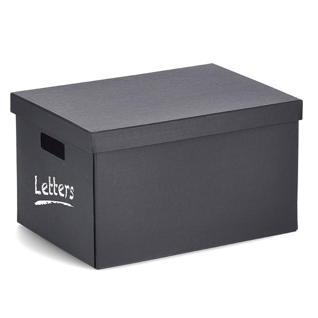 Cutie depozitare cu capac, carton reciclat, 25 x 35 x 20 cm