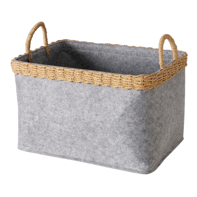 Set 2 cosuri depozitare Nilo, fetru, dreptunghiulare