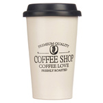 Cana de cafea pentru masina COFFEE SHOP, capac din silicon, 440 ml