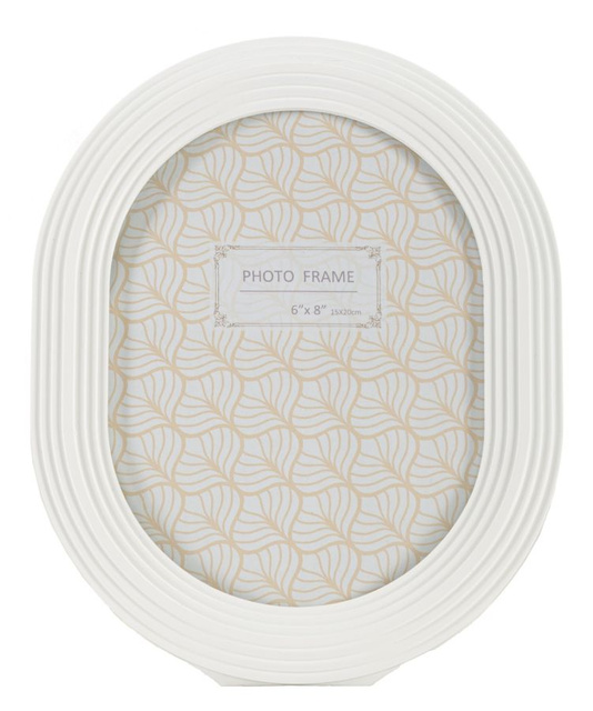 Ramă ovală cu stucco, 20 x 25 cm