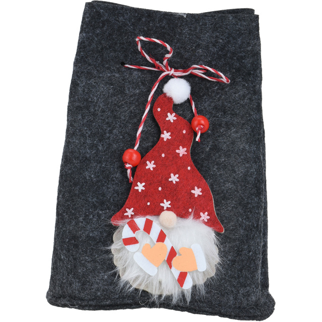 Punguta de Craciun cu elf, 12 x 14,5 cm