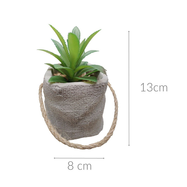 Planta artificiala in ghiveci de ciment, Ø 8 cm
