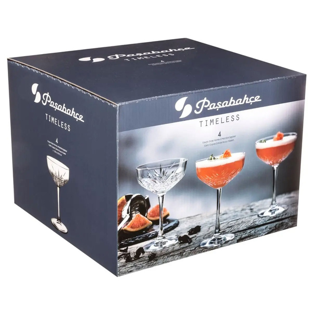 Set 4 pahare pentru sampanie, 4 250 ml
