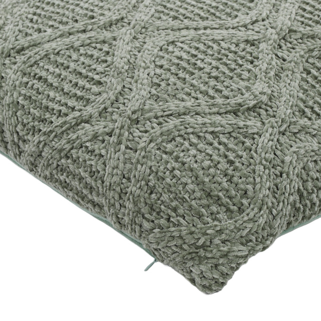 Perna decorativă CHENILLE, tricotată, 45 x 45 cm