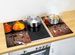 Set 2 placi protectoare pentru aragaz Curry, Sticla, 52x30 cm, ALLSTAR