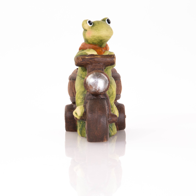 Ghiveci ceramic in forma de broasca, 15 cm