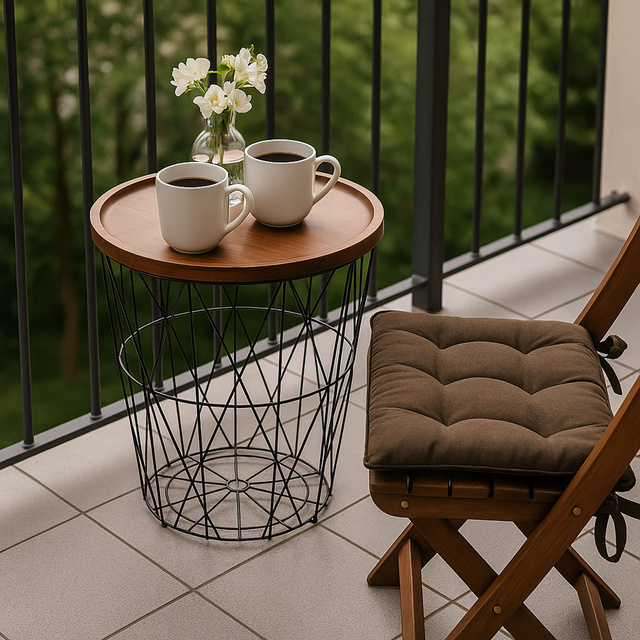 Masuta laterala cu cos, 37 x 39 cm