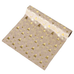 Culoar din poliester cu motiv festiv NAINA, 152 x 35 cm