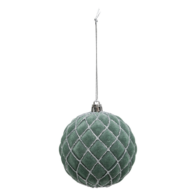 Set globuri cu model cu sclipici, Ø 8 cm