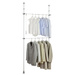 Suport de îmbrăcăminte Herkules Basic WENKO, 2 niveluri, stâlpi telescopici de garderobă