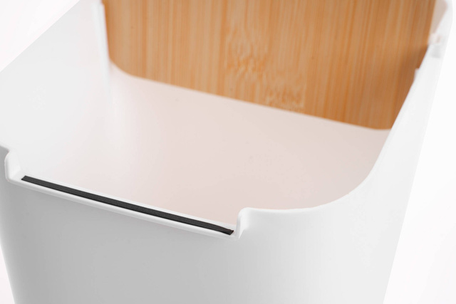 Coș de gunoi BAMBOU, Alb, 5L, Five