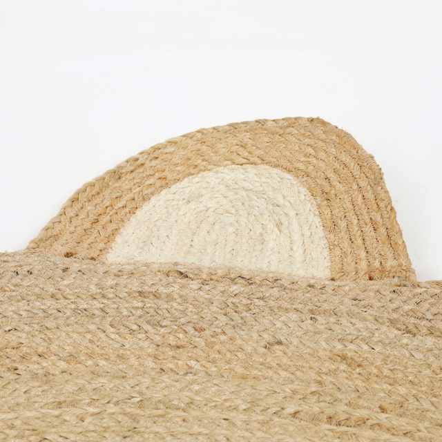 Covoraș pentru camera copiilor NIMI, urs cu urechiușe, Ø 117 cm