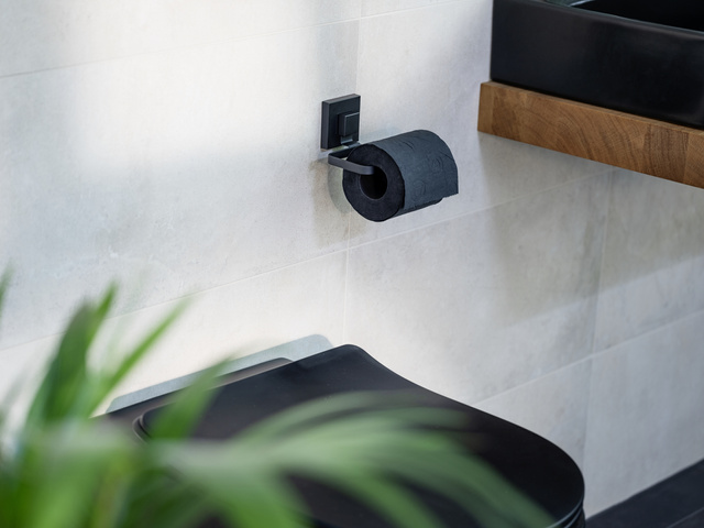 Suport hartie metalic QUADRO, instalare fara gaurire