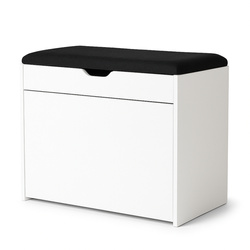 Dulap pentru pantofi cu loc de șezut și rafturi retractabile VAULT, 57 x 30 x 53 cm