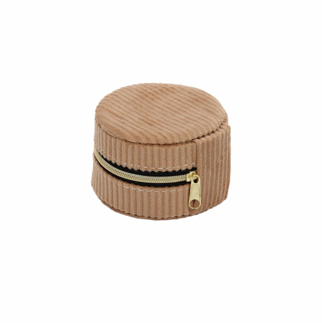 Cutie mică pentru bijuterii, catifea, Ø 8 cm