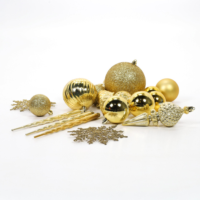 Set de ornamente de Crăciun, 57 buc.