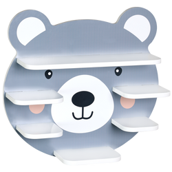 Etajeră de perete cu urechi pentru camera copilului, 45 cm