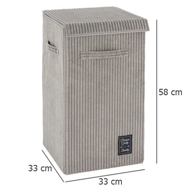 Coș de rufe CORA, 63 L, gri, WENKO