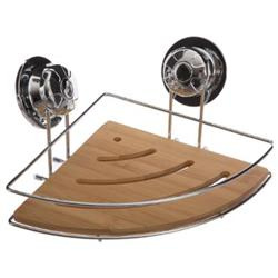 Raft de baie CADDY coltar, ventuze, bambus
