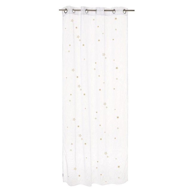 Perdea Atmosphera, 140 x 250 cm, poliester, alb