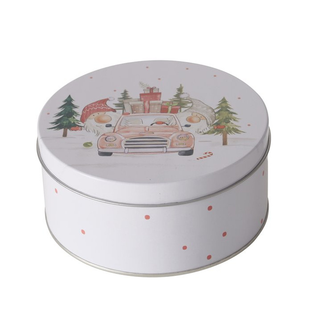 Set de trei cutii de depozitare CARRIE, Ø 14-20 cm