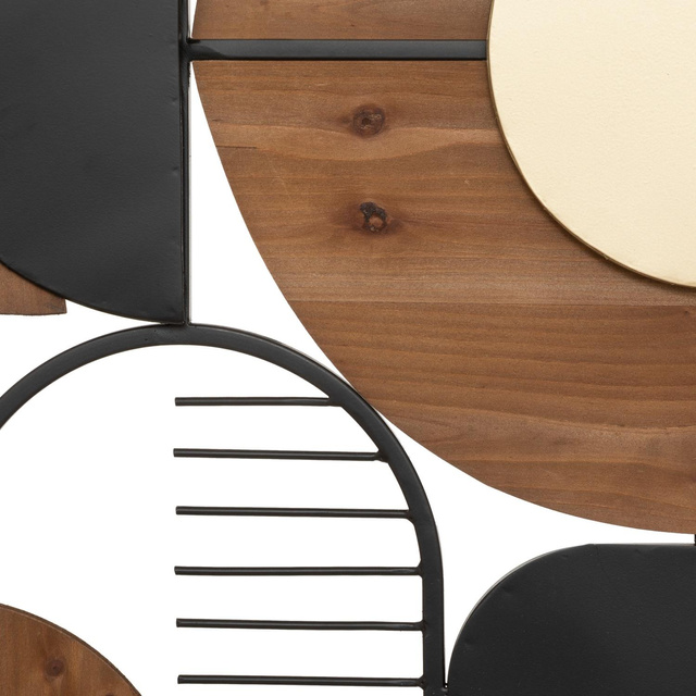 Decoratiune de perete metalica Aenor, geometrica, 70 x 70 cm