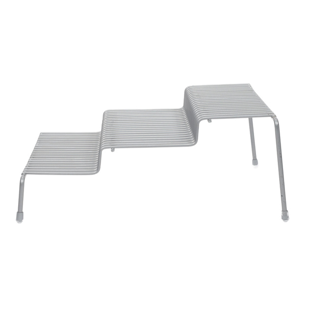 Raft pentru blatul de bucătărie, metalic, 3 niveluri, 26 x 25 x 11,5 cm